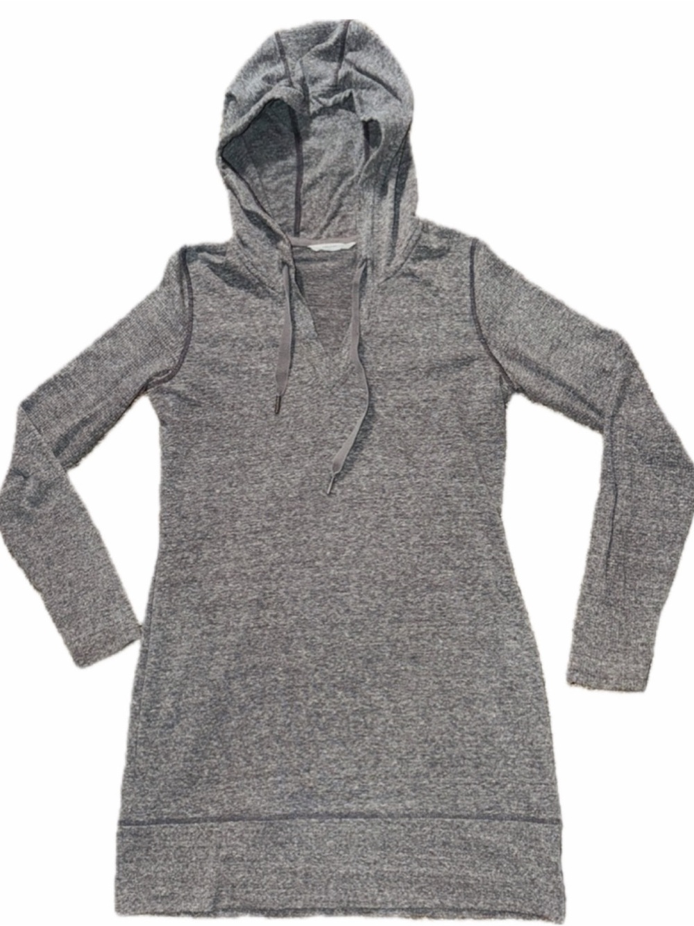 Athleta Heather Grey Hooded Tunic